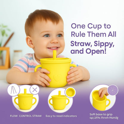 6 pcs Silicone Feeding Sets - Yellow Duck
