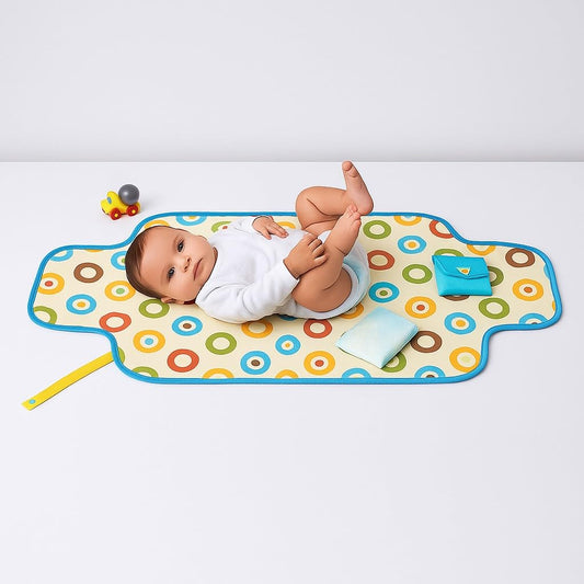 Portable Diaper Changing Mat - Candy Rings