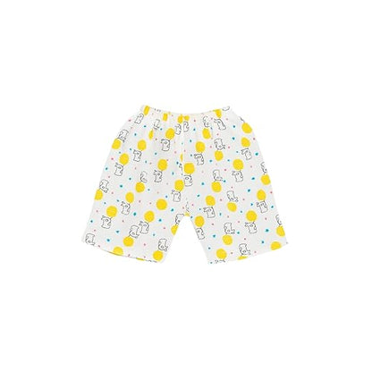 Half Sleeves Jhabla Set - Organic Cotton Muslin - Sunny Bunny
