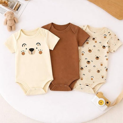 Cotton Baby Onesie - Baby bear