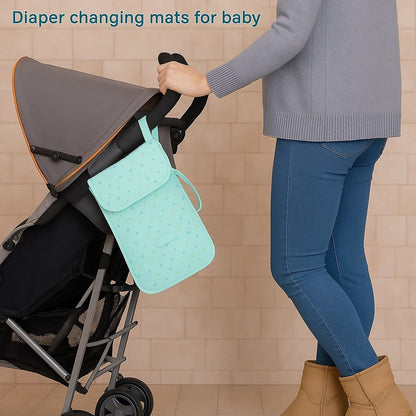 Portable Diaper Changing Mat - Ocean Dots