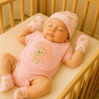 5 pcs Baby Clothing Set - Dreamy Moon Bear