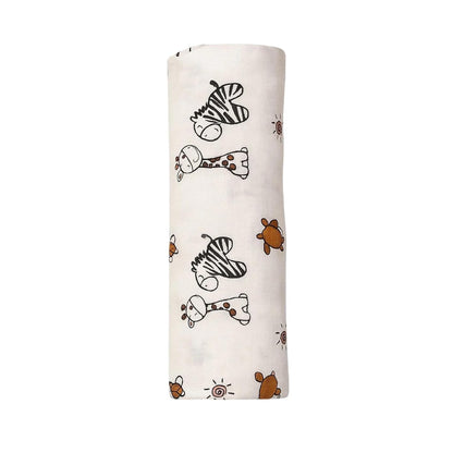Baby Muslin Swaddle - Jungle Buddies