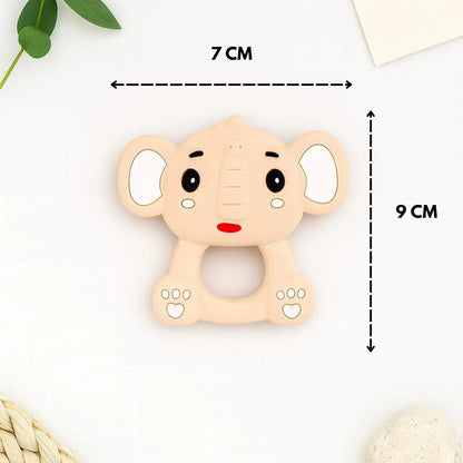 Silicone Cartoon Teether - Elephant  (Skin-Tone)