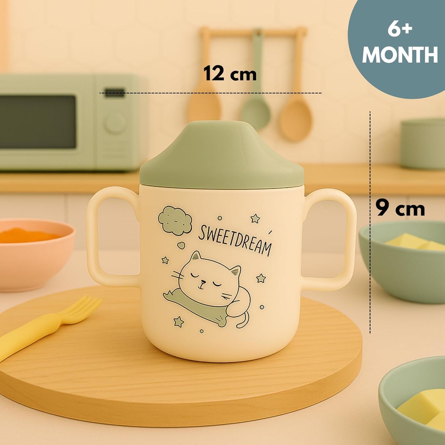 Baby Spout Sipper Cup - Solid (Green)