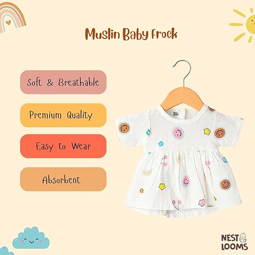 Muslin Frock- Smiley