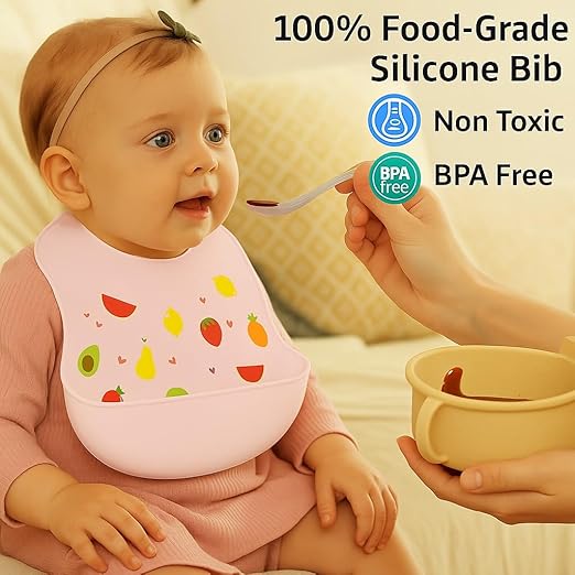 Silicone Feeding Bib - Fruity Fun