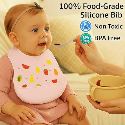 Silicone Feeding Bib - Fruity Fun