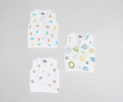 Sleeveless Jhabla - Pack of 3