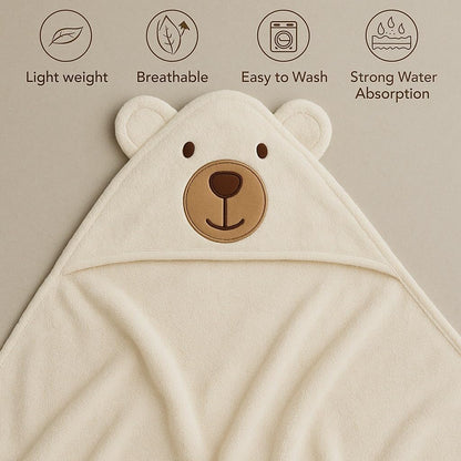Baby Hooded Towel – Little Brown Bear