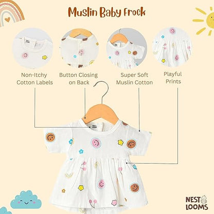 Muslin Frock- Smiley