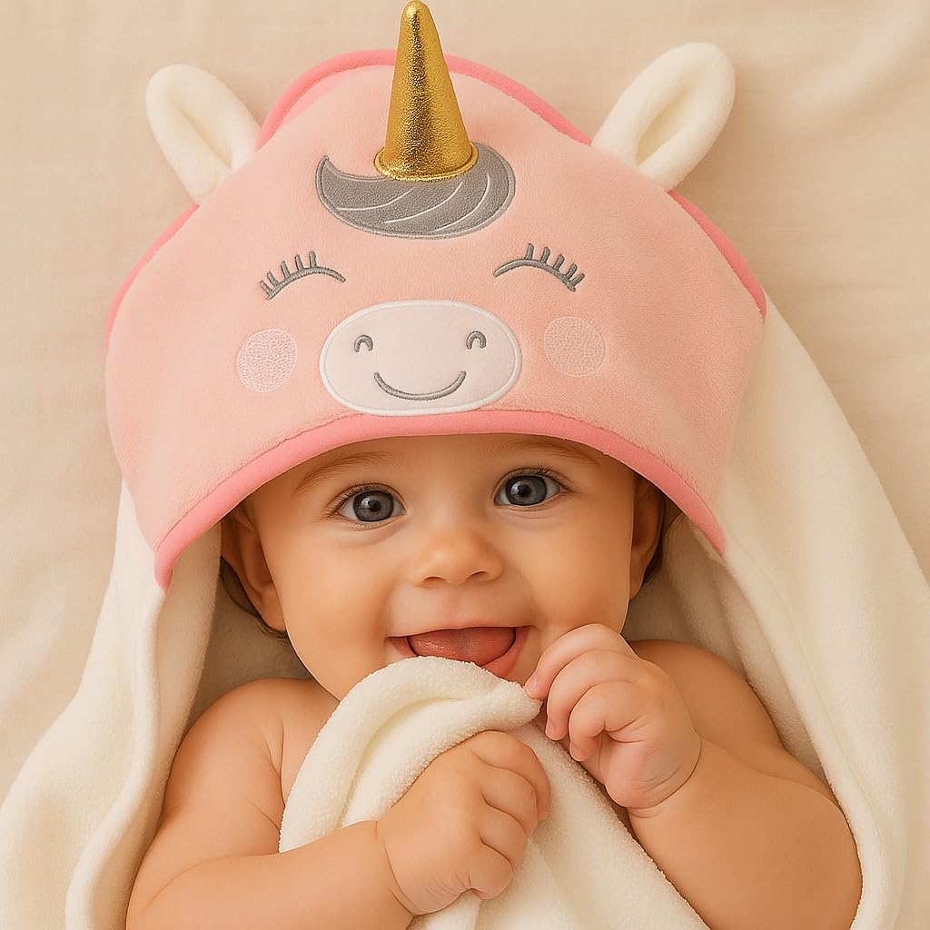 Baby Hooded Towel – Sparkle Unicorn