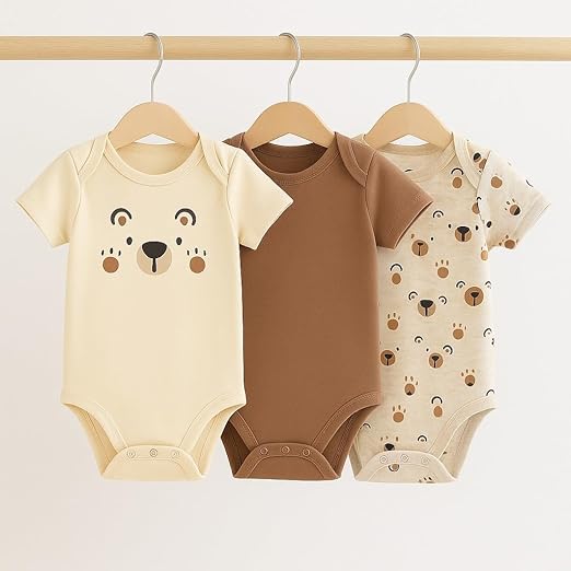Cotton Baby Onesie - Baby bear