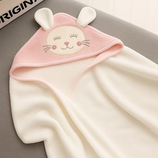 Baby Hooded Towel – Pink Bunny
