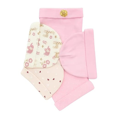 Unisex Baby Beanies Set of 5 - Rosy Bloom