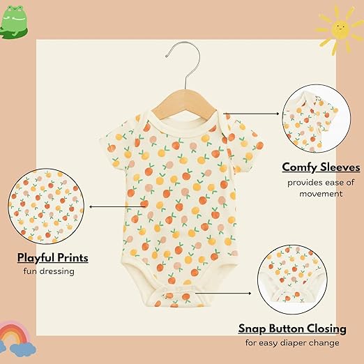 Cotton Baby Onesie - Sweet blossom