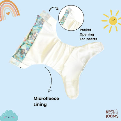 Reusable Cloth Diaper - Aqua Adventures