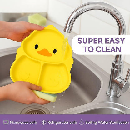 6 pcs Silicone Feeding Sets - Yellow Duck