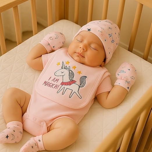 5 pcs Baby Clothing Set - Unicorn Whispers