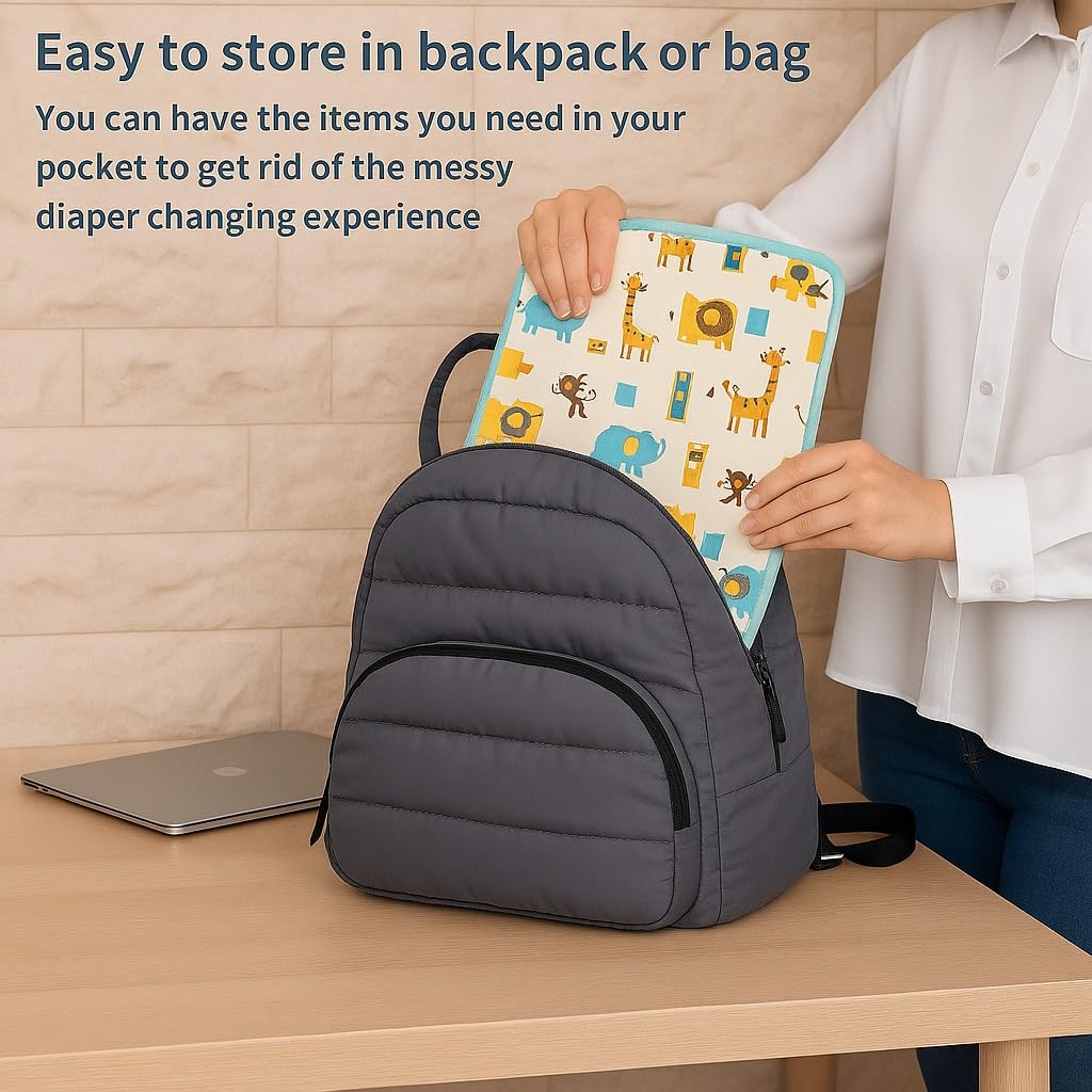 Portable Diaper Changing Mat - Animal Kingdom