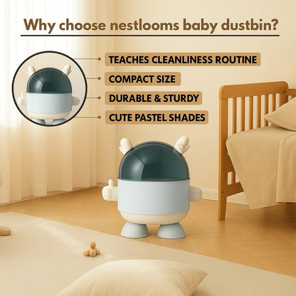 Dustbin - Little Astronaut - Blue