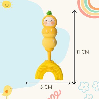 U-Shaped Toothbrush - Sunny Pineapple