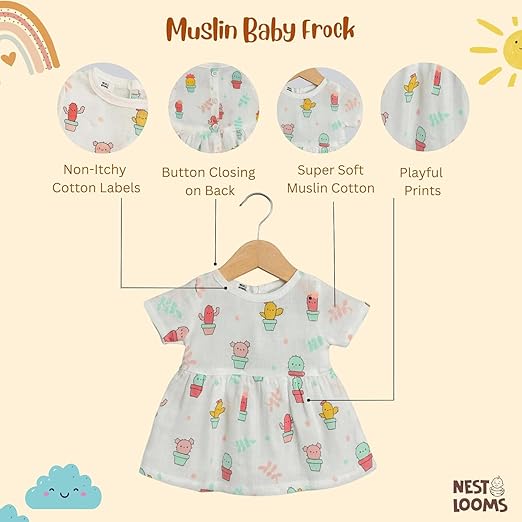 Muslin Frock - Cactus Cutie