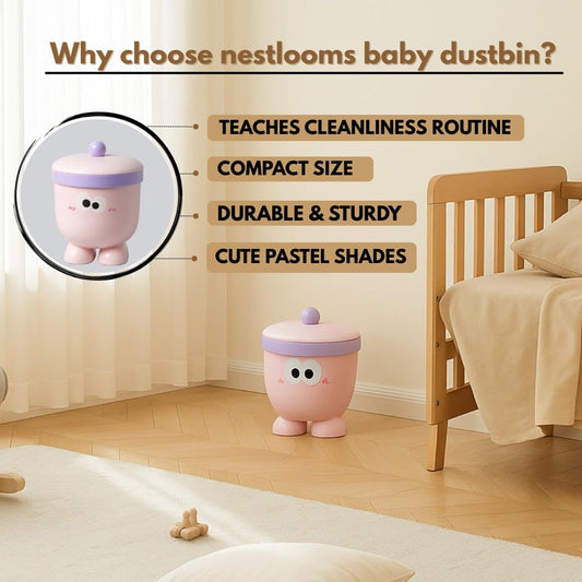 Dustbin - Blushy Buddy - Pink