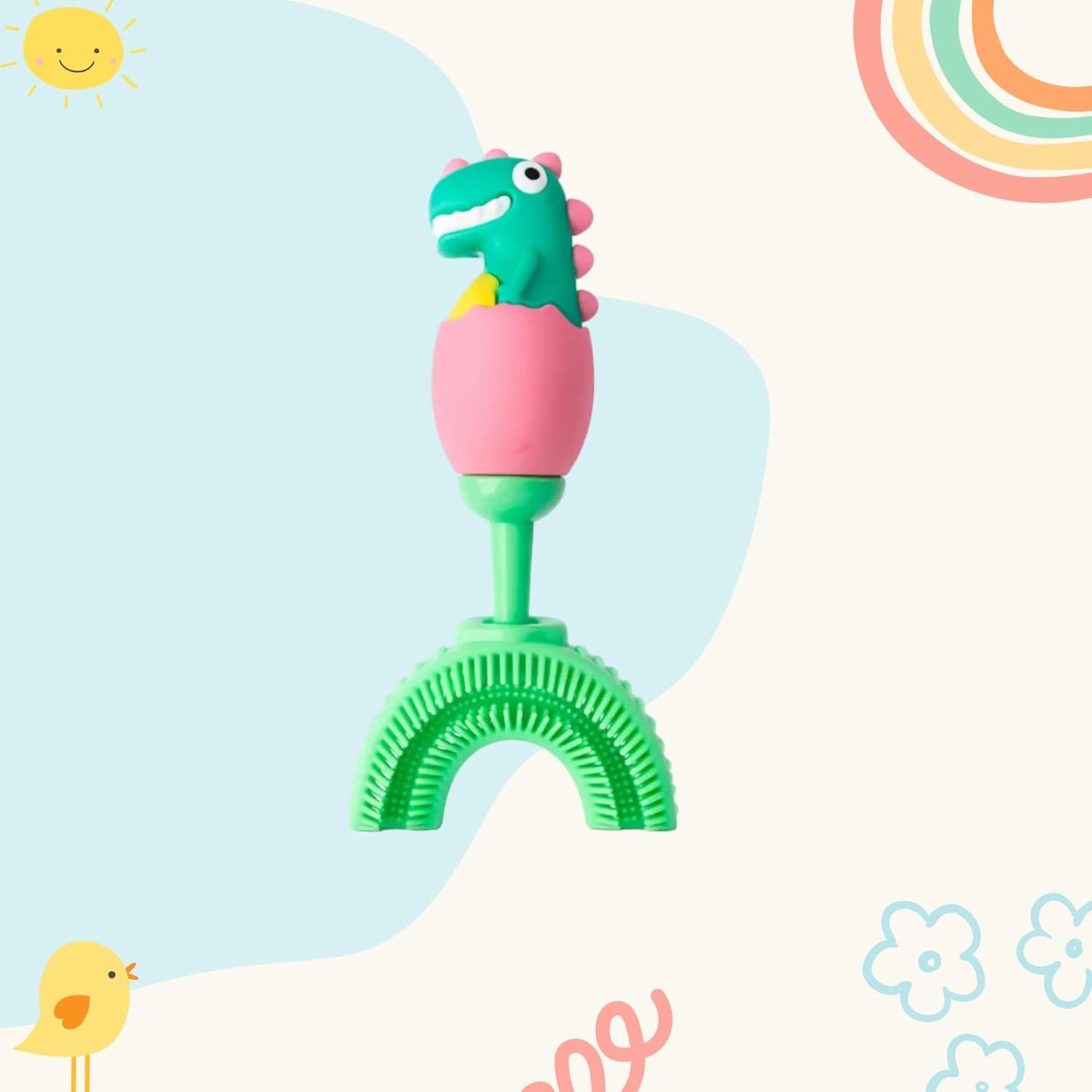 U-Shaped Toothbrush - Smile-O-Saurus