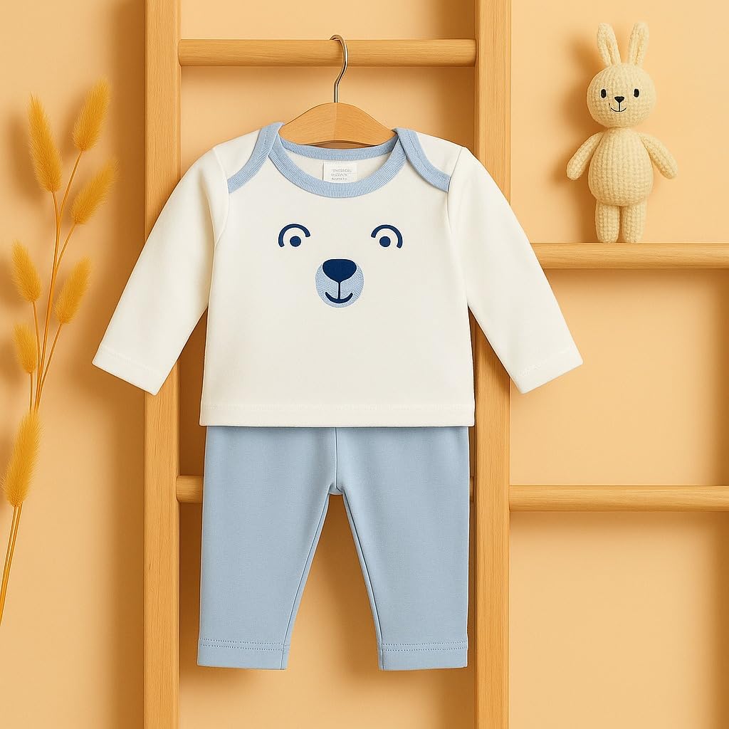 6 pcs Baby Clothing Gift Set - Blue Tiny Bear