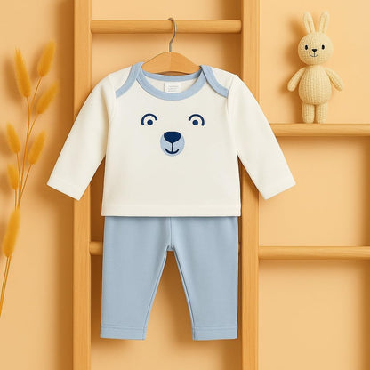6 pcs Baby Clothing Gift Set - Blue Tiny Bear