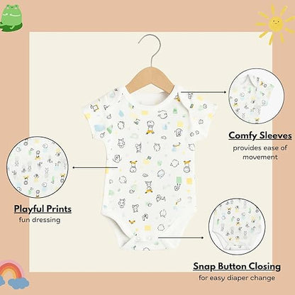 Cotton Baby Onesie - Hello world