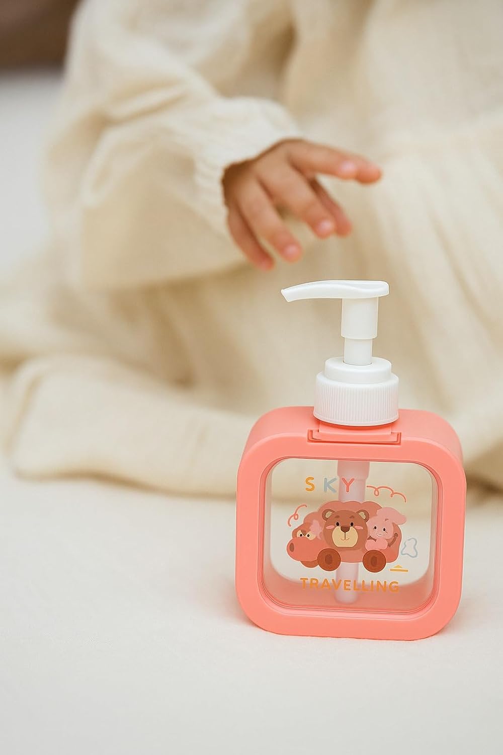Soap Dispenser - Cartoon Design - Pink