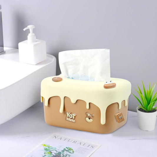 Decorative Baby Wipes & Tissue Storage Box - Brownie Drip
