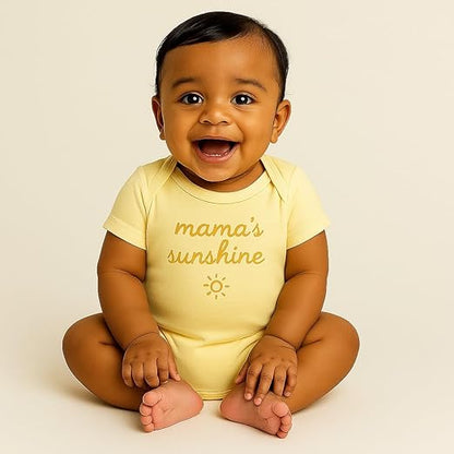 Cotton Baby Onesie - Mama's sunshine ( cream )