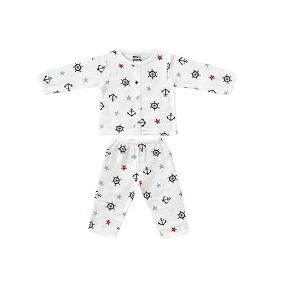 Muslin Full Sleeves Jhabla Set - Organic Cotton Muslin - Sailor Star
