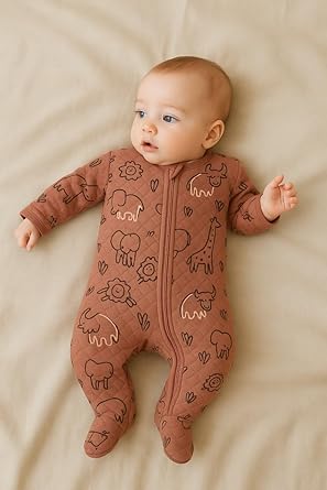 Quilted Sleepsuit - Forest Buddies