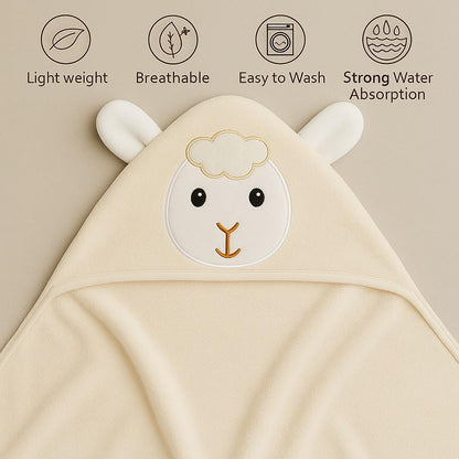 Baby Hooded Towel – Cuddly Sheep