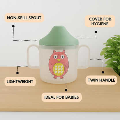 Baby Spout Sipper Cup - Transparent (Green)