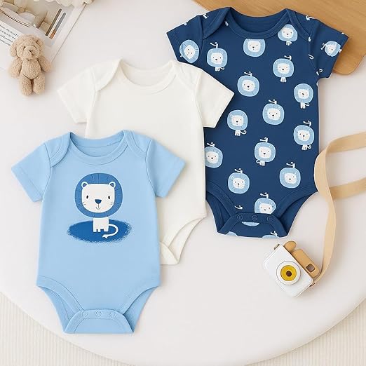 Cotton Baby Onesie - Little lion