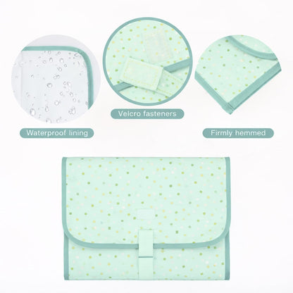 Portable Diaper Changing Mat - Ocean Dots