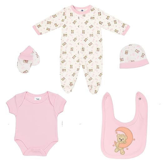 5 pcs Baby Clothing Set - Dreamy Moon Bear