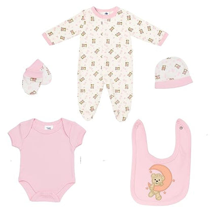 5 pcs Baby Clothing Set - Dreamy Moon Bear