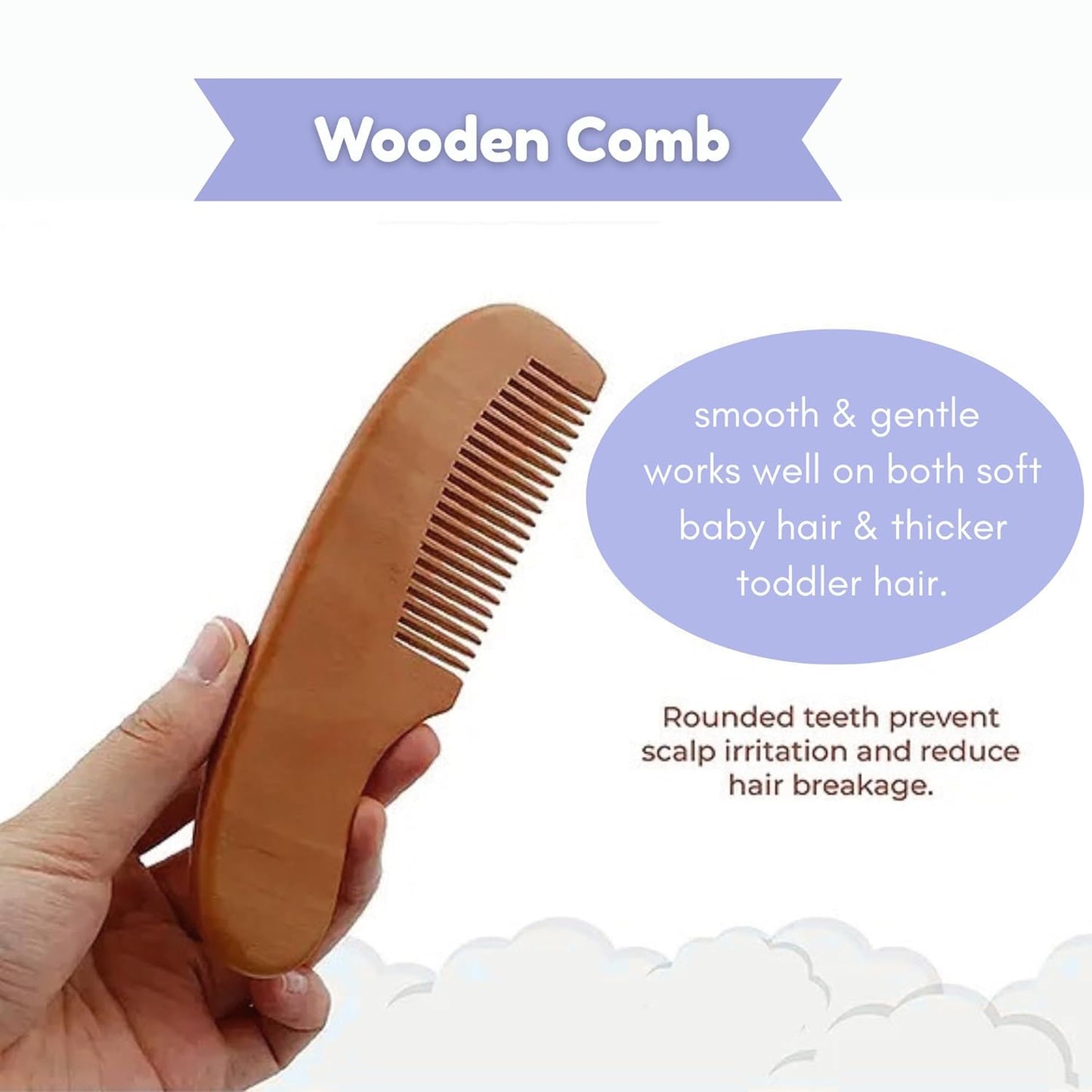 Baby Wooden Comb