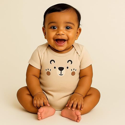 Cotton Baby Onesie - Baby bear