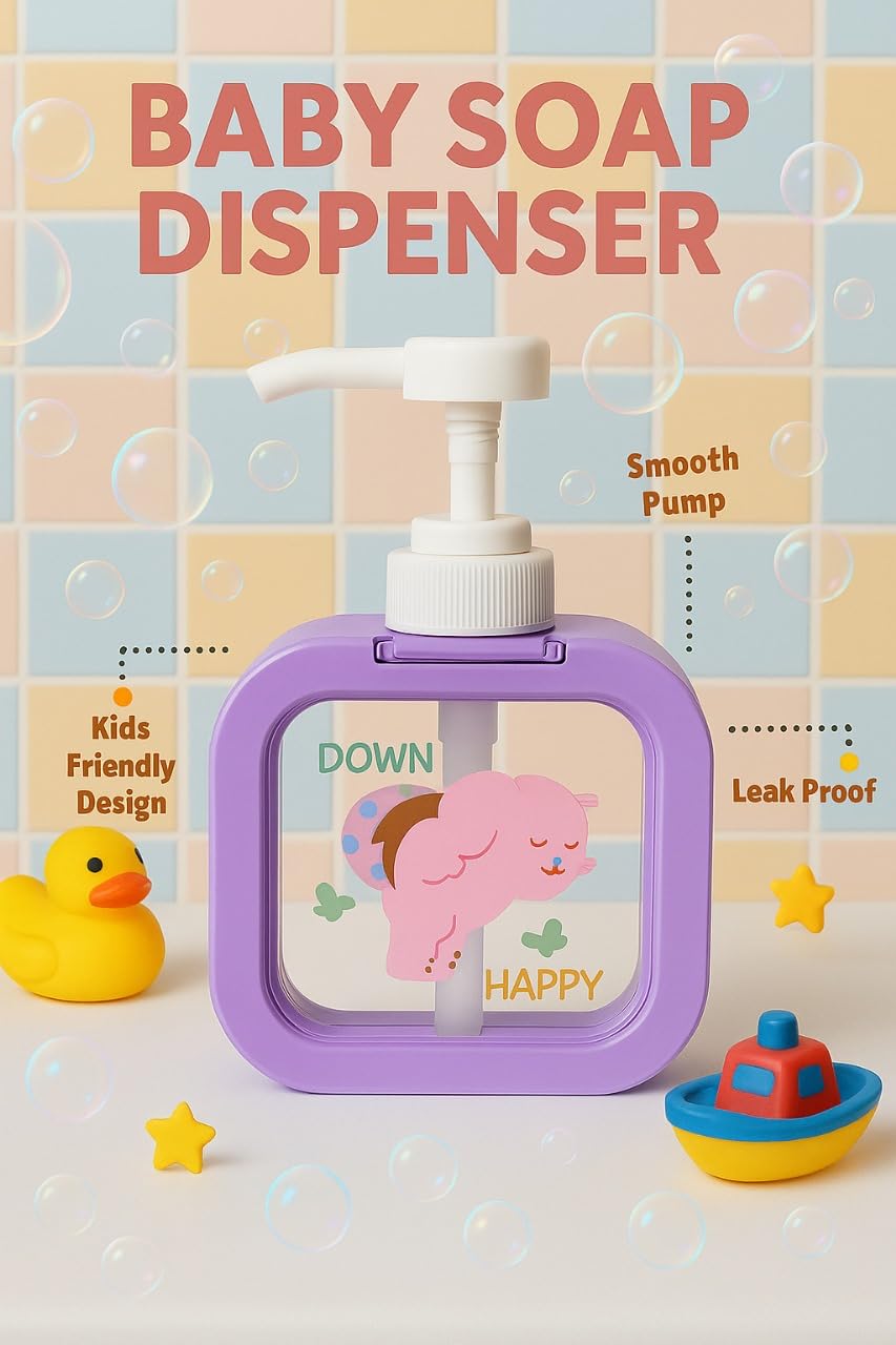 Soap Dispenser - Cartoon Design - Lavender