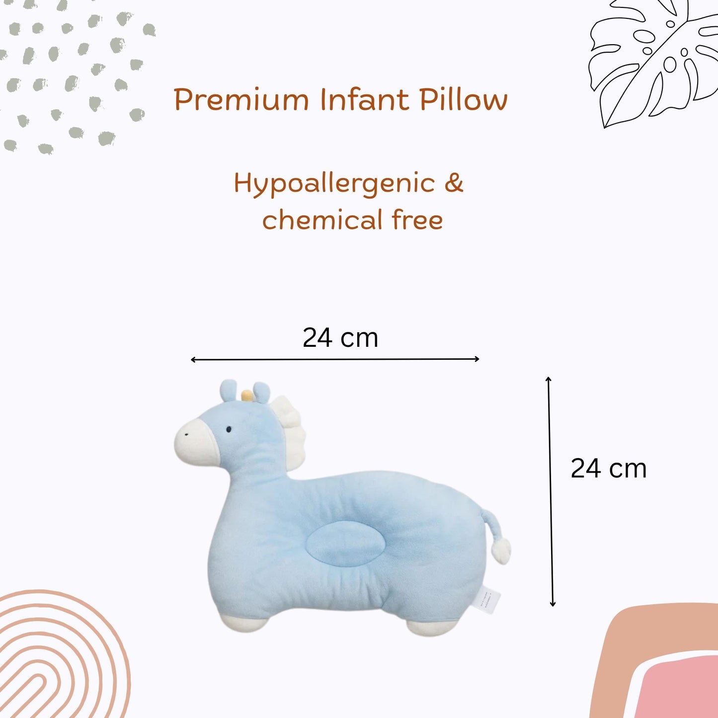 Animal Shape Pillow (Blue)
