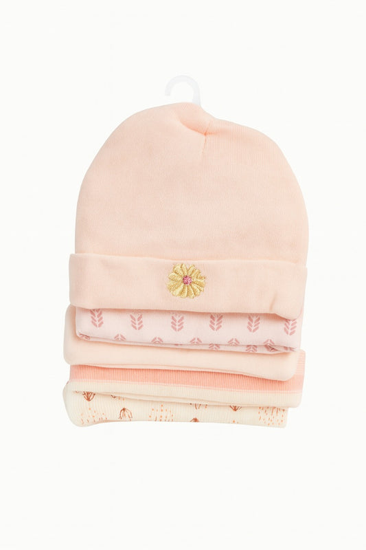 Unisex Baby Beanies Set of 5 - Daisy Dream