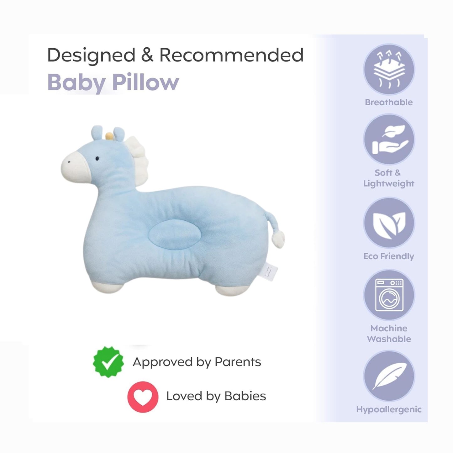 Animal Shape Pillow (Blue)