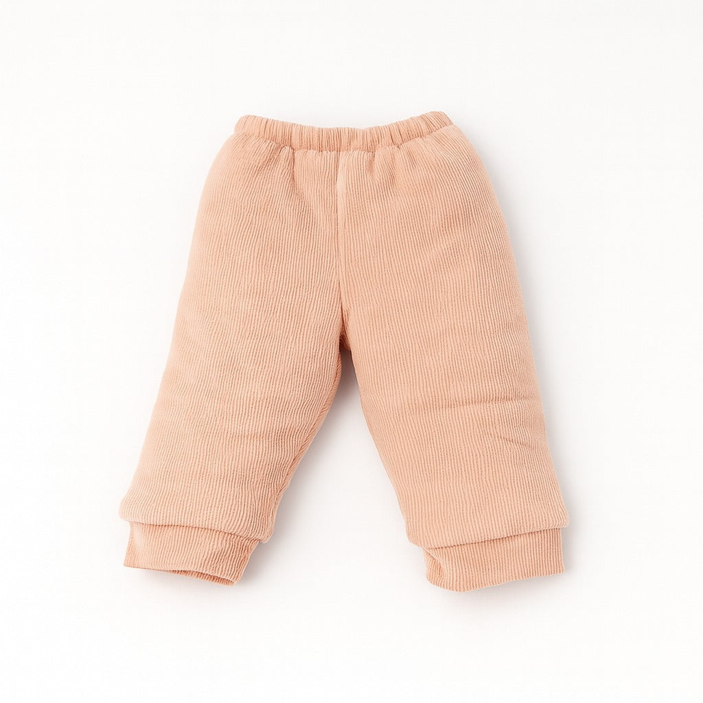 Warm Full Sleeves Co-ord Set With Bib - Pink Paw